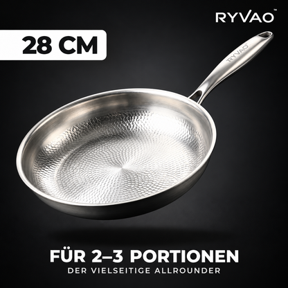 Ryvao™ Titanpfanne – Reines Titan ohne Beschichtung